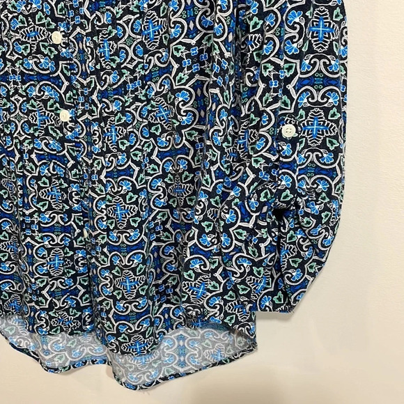 Croft & Barrow Button Down 3/4 Sleeve Top L - Picture 4 of 16